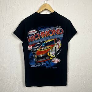 Nascar Racing Race Car Richmond International Speedway T-shirt Black Small